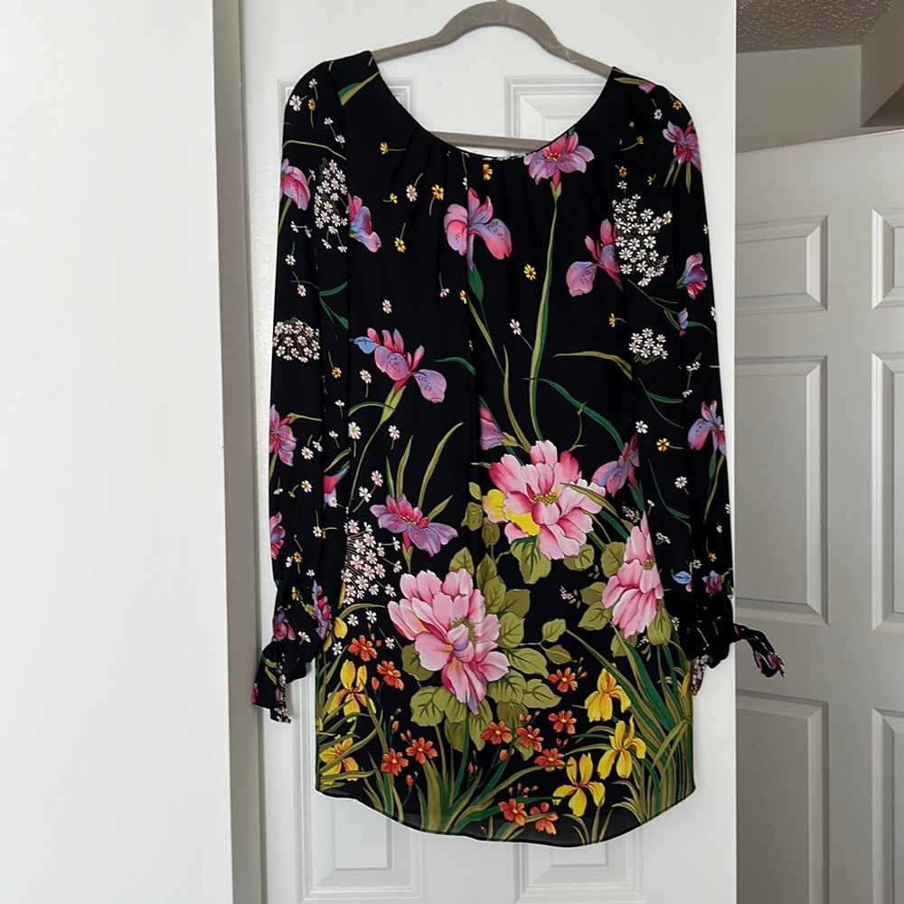 Milly floral mini dress, 100% silk, size 0. Mint condition!